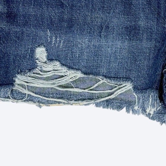 Lucky Brand NEW Womens 10/30 Boy Mid Rise Distressed Denim Cutoff Shorts $98 - Picture 5 of 7